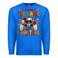 True Royal i paused my game for christmas Premium Sweatshirt - Zillion Design Studio