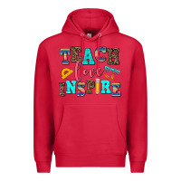 Cardinal teach love inspire Premium Hoodie - AdoDesignShop