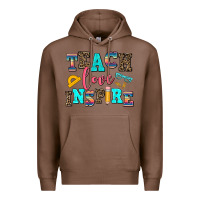 Chestnut teach love inspire Premium Hoodie - AdoDesignShop