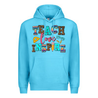 Ocean Blue teach love inspire Premium Hoodie - AdoDesignShop