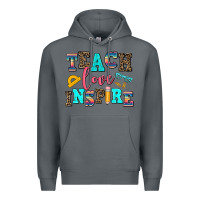 Rock teach love inspire Premium Hoodie - AdoDesignShop