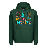 Sports Green teach love inspire Premium Hoodie - AdoDesignShop