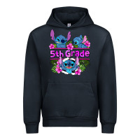 Navy preview flower stitch 5th grade Urban Hoodie - AdoDesignShop