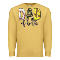 Antique Gold dad of both with softball and baseball Premium Sweatshirt - texasbilliewilder