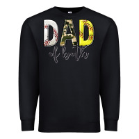 Black dad of both with softball and baseball Premium Sweatshirt - texasbilliewilder