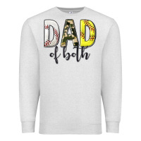 Oatmeal Heather dad of both with softball and baseball Premium Sweatshirt - texasbilliewilder