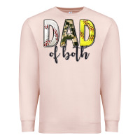 Pale Pink dad of both with softball and baseball Premium Sweatshirt - texasbilliewilder