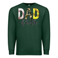 Sports Green dad of both with softball and baseball Premium Sweatshirt - texasbilliewilder