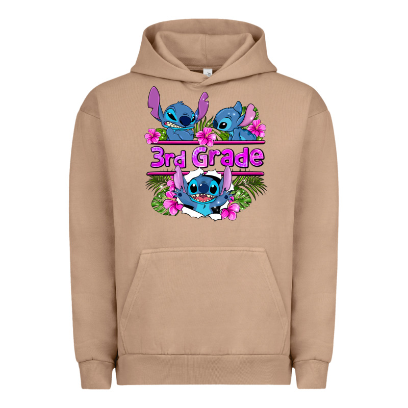 Preview Flower Stitch 3rd Grade Urban Hoodie by AdoDesignShop | Teevron
