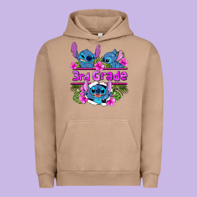 Preview Flower Stitch 3rd Grade Urban Hoodie Designed By Adodesignshop