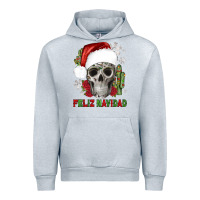 Heather Grey feliz navidad skull cactus Urban Hoodie - JahusDesignShop