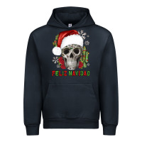 Navy feliz navidad skull cactus Urban Hoodie - JahusDesignShop