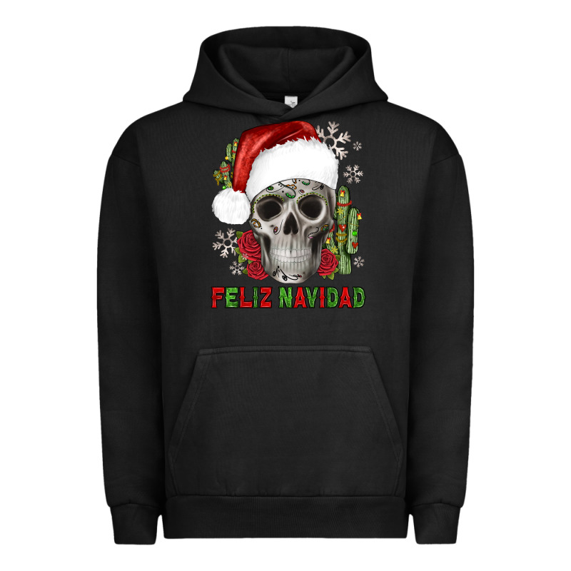 Feliz Navidad Skull Cactus Urban Hoodie by JahusDesignShop | Teevron