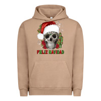 Pigment Burro feliz navidad skull cactus Urban Hoodie - JahusDesignShop