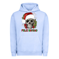 Pigment Grape Ice feliz navidad skull cactus Urban Hoodie - JahusDesignShop