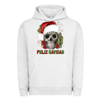 Pigment Lunar Rock feliz navidad skull cactus Urban Hoodie - JahusDesignShop