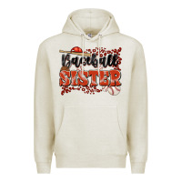 Oatmeal Heather baseball sister Premium Hoodie - JahusDesignShop