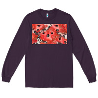 Plum watermelon strawberry cowhide cup Long Sleeve Tee - BarkalooDesign