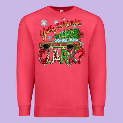 You Serious Clark Premium Sweatshirt Designed By Zillion Design Studio