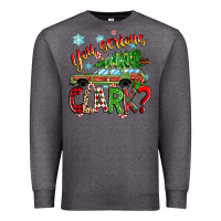 Charcoal Heather you serious clark Premium Sweatshirt - Zillion Design Studio