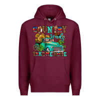 Burgundy country roads take me home Premium Hoodie - AdoDesignShop