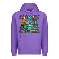 Purple country roads take me home Premium Hoodie - AdoDesignShop