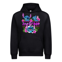 Black preview flower stitch 2nd grade Urban Hoodie - AdoDesignShop