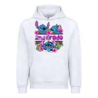 White preview flower stitch 2nd grade Urban Hoodie - AdoDesignShop
