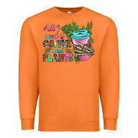Carrot all i need is coffee and plants Premium Sweatshirt - texasbilliewilder