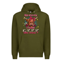 Army Green apparently i have an attitude who knew Premium Hoodie - JahusDesignShop