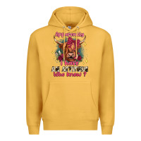 Mustard apparently i have an attitude who knew Premium Hoodie - JahusDesignShop