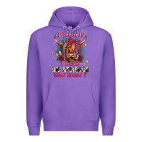 Purple apparently i have an attitude who knew Premium Hoodie - JahusDesignShop
