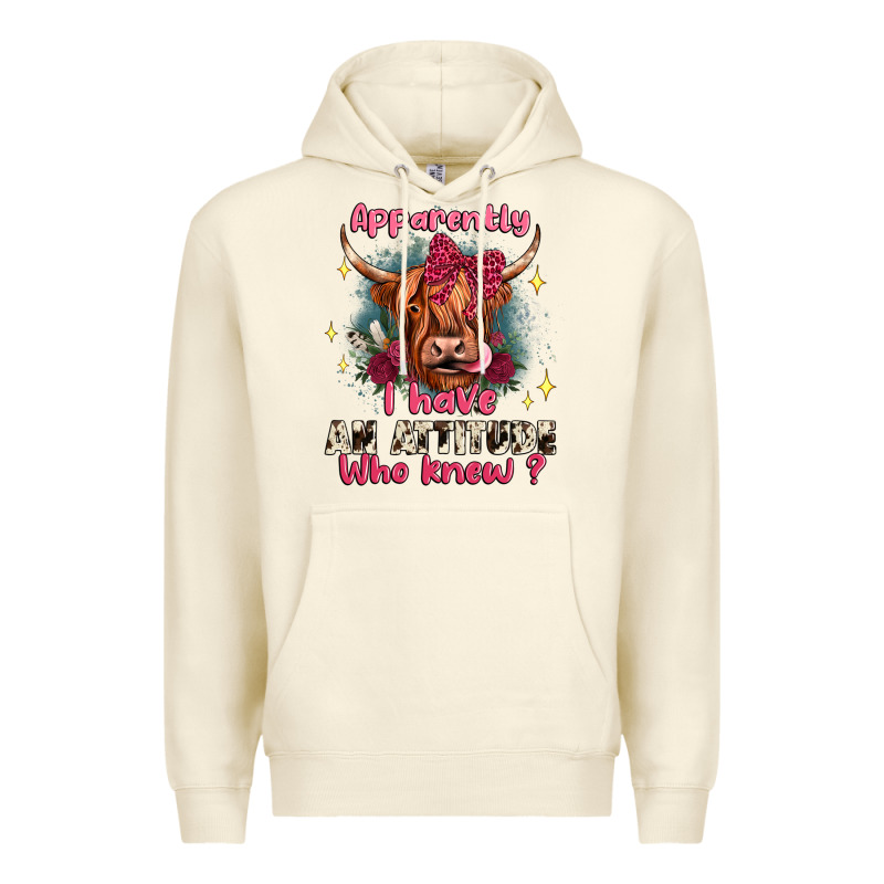 Apparently I Have An Attitude Who Knew Premium Hoodie by JahusDesignShop | Teevron