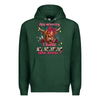Sports Green apparently i have an attitude who knew Premium Hoodie - JahusDesignShop