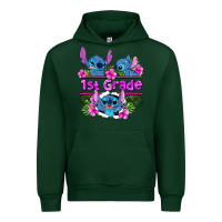 Forest Green preview flower stitch 1st grade Urban Hoodie - AdoDesignShop