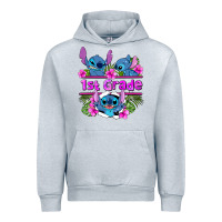 Heather Grey preview flower stitch 1st grade Urban Hoodie - AdoDesignShop