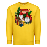 Lemon Christmas Truck And Gnome Premium Sweatshirt - RanaPortraitStore