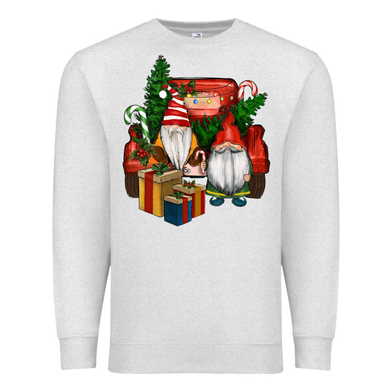 Christmas Truck And Gnome Premium Sweatshirt by RanaPortraitStore | Teevron