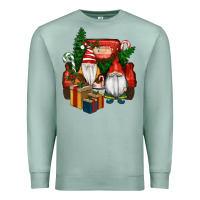Seafoam Christmas Truck And Gnome Premium Sweatshirt - RanaPortraitStore