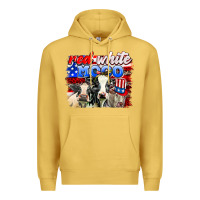 Antique Gold red white moo Premium Hoodie - AdoDesignShop