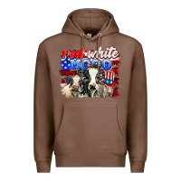 Chestnut red white moo Premium Hoodie - AdoDesignShop