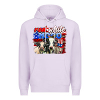 Lilac red white moo Premium Hoodie - AdoDesignShop