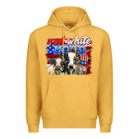 Mustard red white moo Premium Hoodie - AdoDesignShop