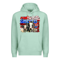 Seafoam red white moo Premium Hoodie - AdoDesignShop