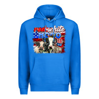 True Royal red white moo Premium Hoodie - AdoDesignShop