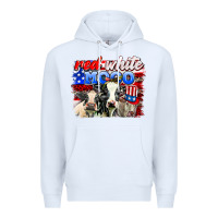 White red white moo Premium Hoodie - AdoDesignShop