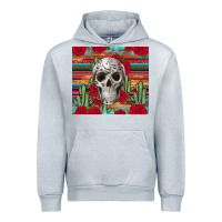 Heather Grey skull cactus Urban Hoodie - JahusDesignShop