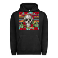 Pigment Black skull cactus Urban Hoodie - JahusDesignShop