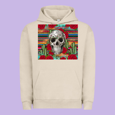 Skull Cactus Urban Hoodie Designed By Jahusdesignshop
