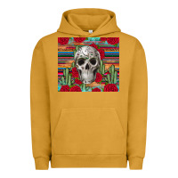 Pigment Peanut Butter skull cactus Urban Hoodie - JahusDesignShop